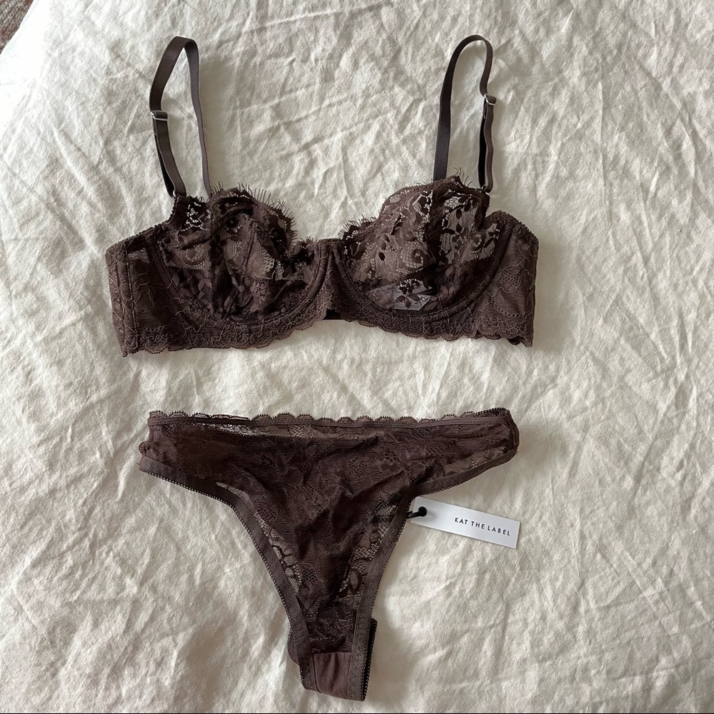 Kat The Label Maverick High Waist Set - Espresso